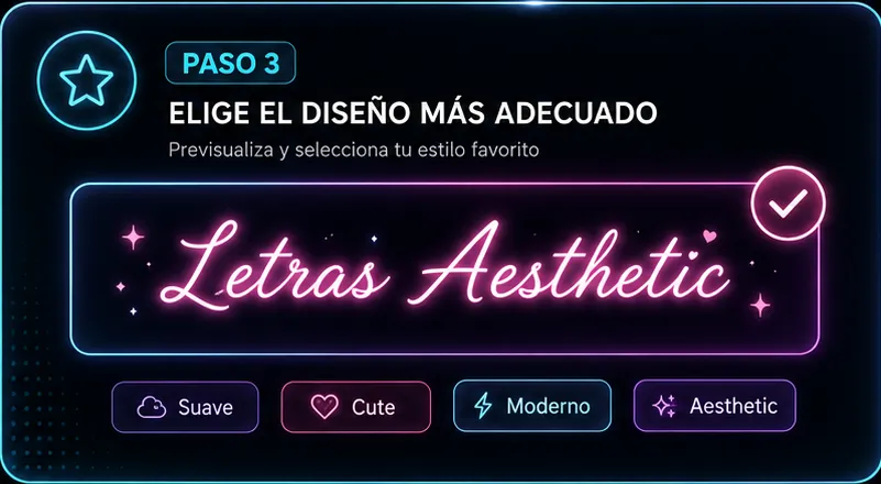 Copiar y pegar letras aesthetic