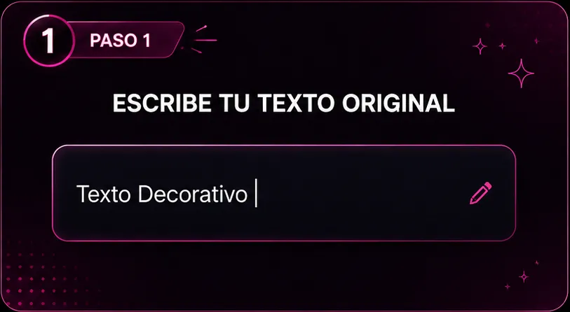 Introducir texto para crear un diseño decorativo