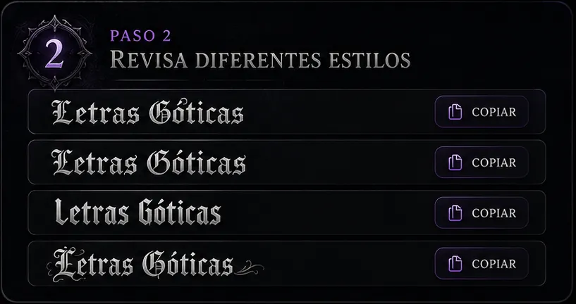 Explorar letras góticas cursivas aesthetic y estilos modernos