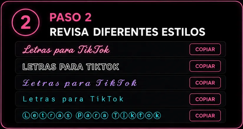 Explorar letras bonitas aesthetic para TikTok