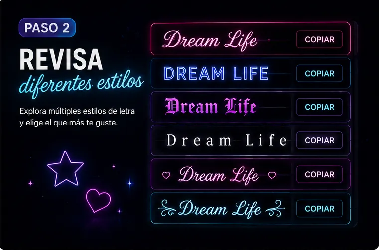 Descubrir estilos cursivos modernos y aesthetic